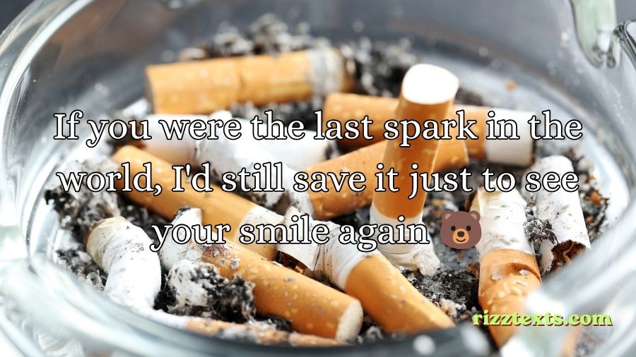Cigarette Rizz Lines