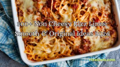 Non Cheesy Rizz Lines