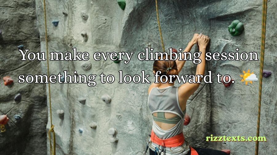 Rock Climbing Rizz Lines
