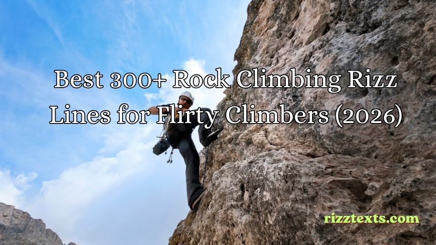 Rock Climbing Rizz Lines