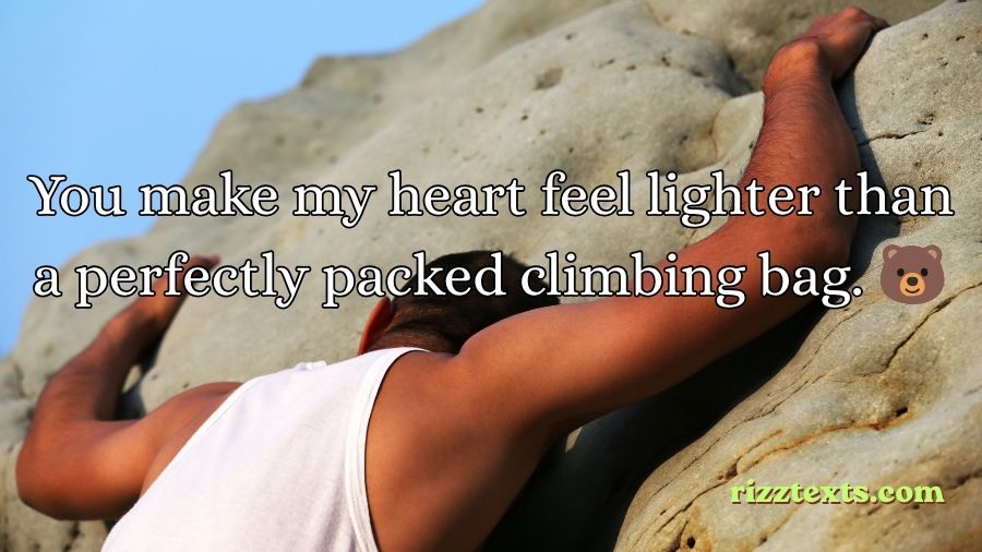 Rock Climbing Rizz Lines