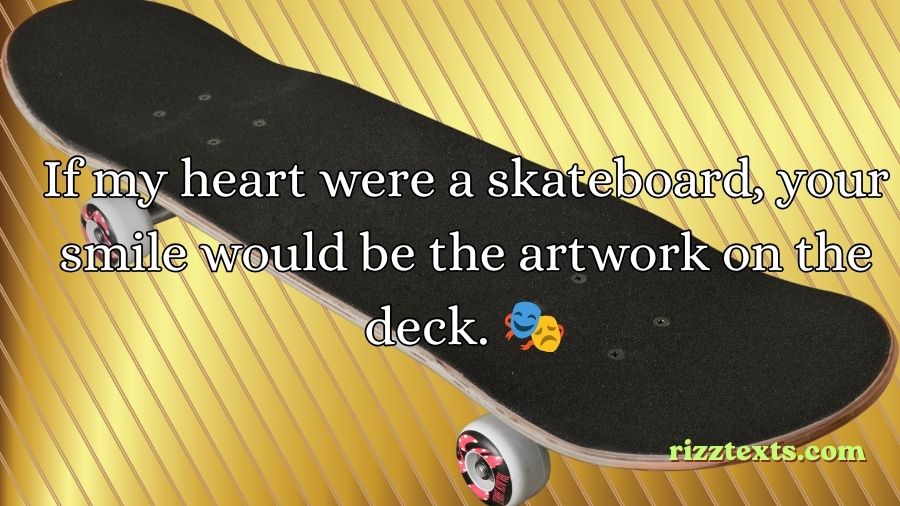Skateboard Rizz Lines