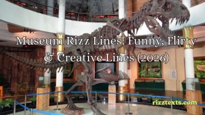 museum rizz lines